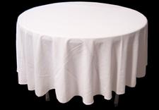 ROUND TABLECLOTHS (WHITE Cost: $6.00
